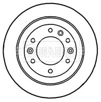 BORG & BECK Тормозной диск BBD4658